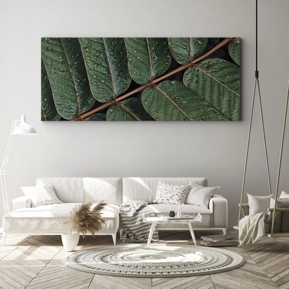 Quadro su tela - Stampe su Tela - Al ritmo verde - 100x40 cm