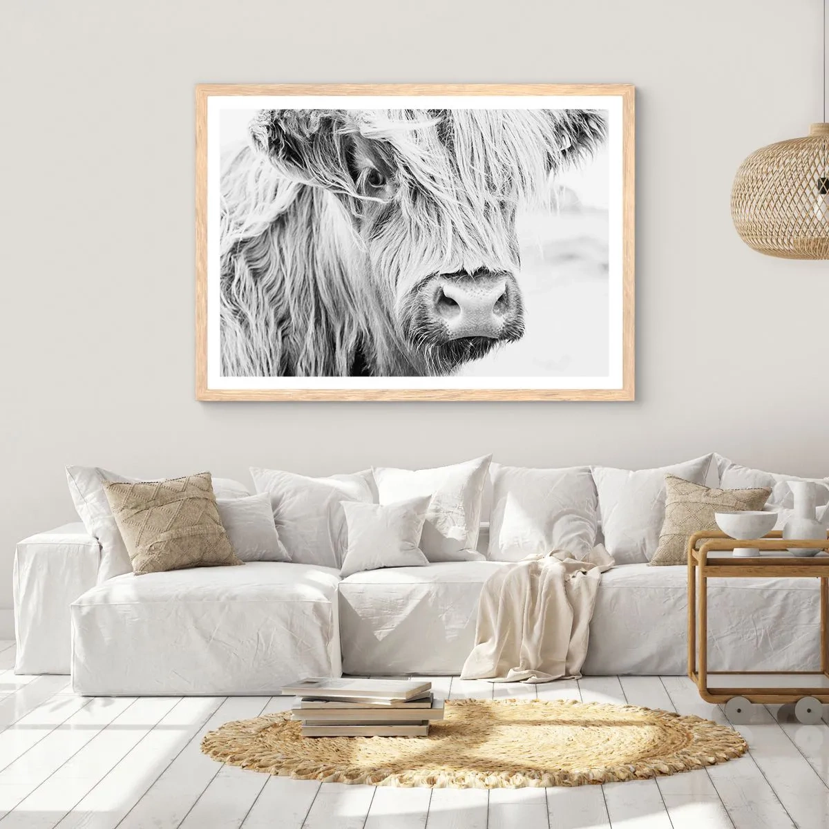 Poster in cornice rovere chiaro - Selvaticità scozzese - 100x70 cm