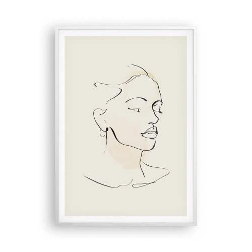 Poster in cornice bianca - Linea sicura - 70x100 cm