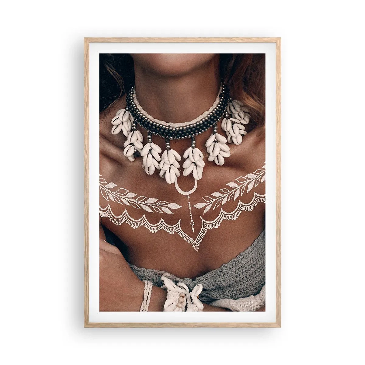 Poster in cornice rovere chiaro - Talismani, rituali di femminilità - 61x91 cm