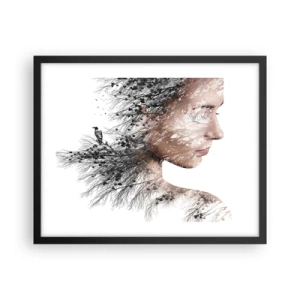 Poster in cornice nera - Lo spirito della foresta - 50x40 cm