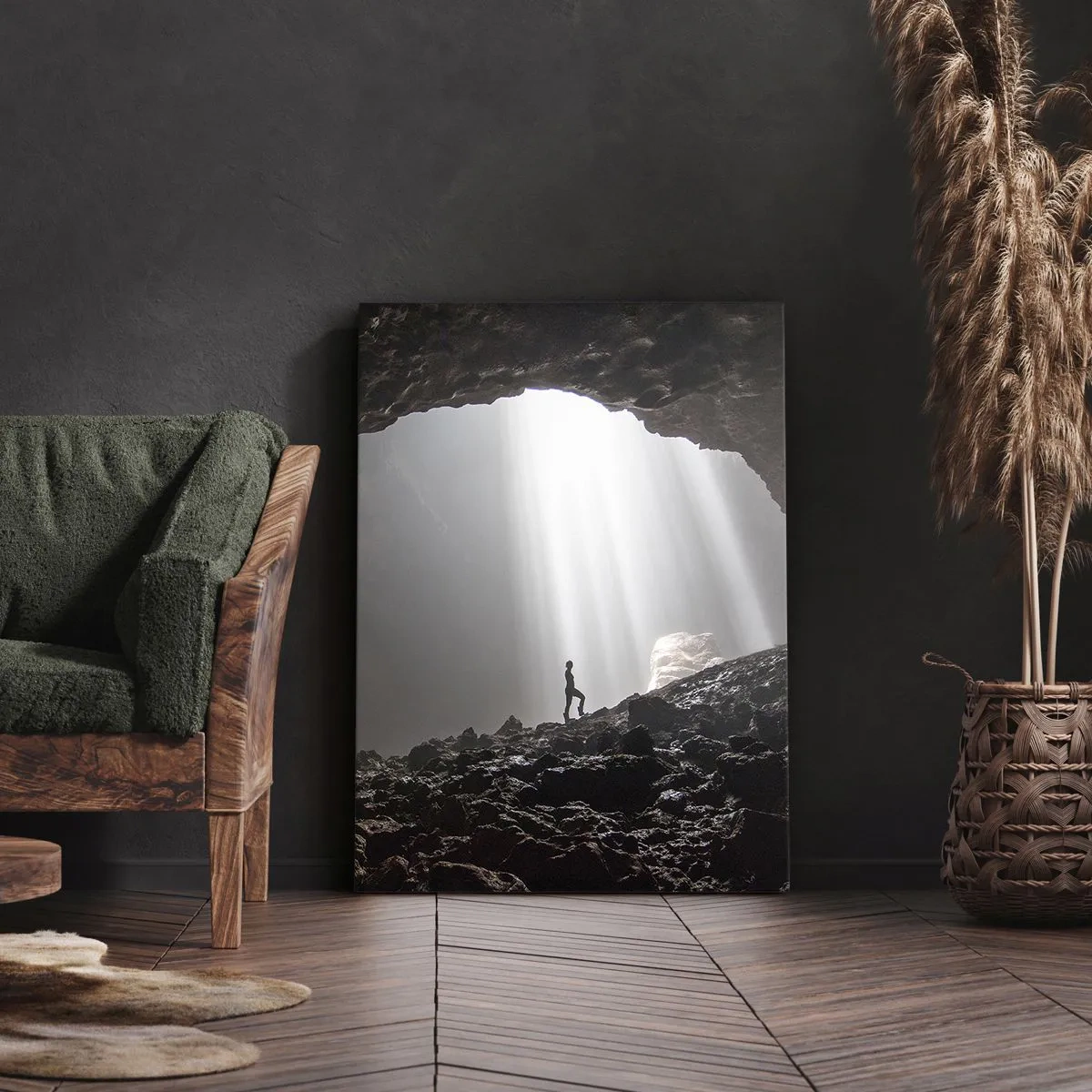 Quadro su tela - Stampe su Tela - Grotta luminosa - 55x100 cm