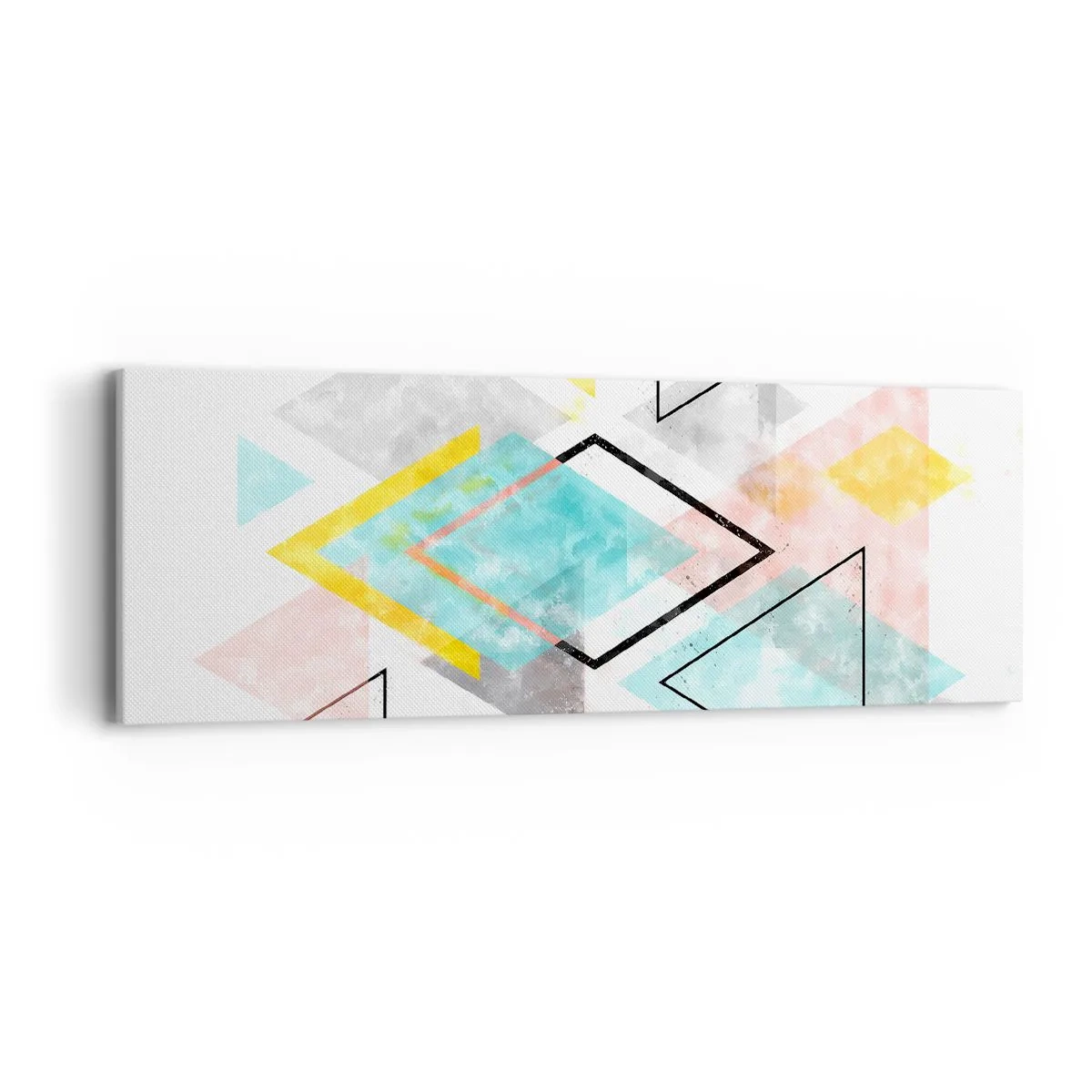 Quadro su tela - Stampe su Tela - Gioco geometrico - 90x30 cm