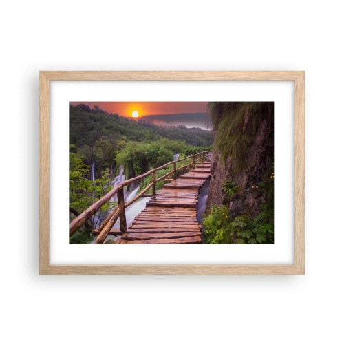 Poster in cornice rovere chiaro - Una bellezza incredibile - 40x30 cm