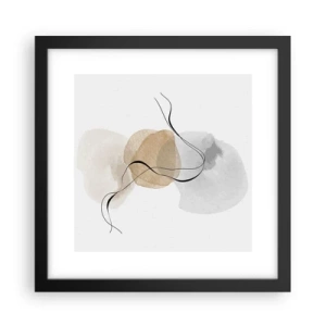 Poster in cornice nera - Grani d'aria - 30x30 cm