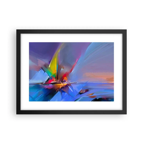 Poster in cornice nera - Eliche come un uccello - 40x30 cm