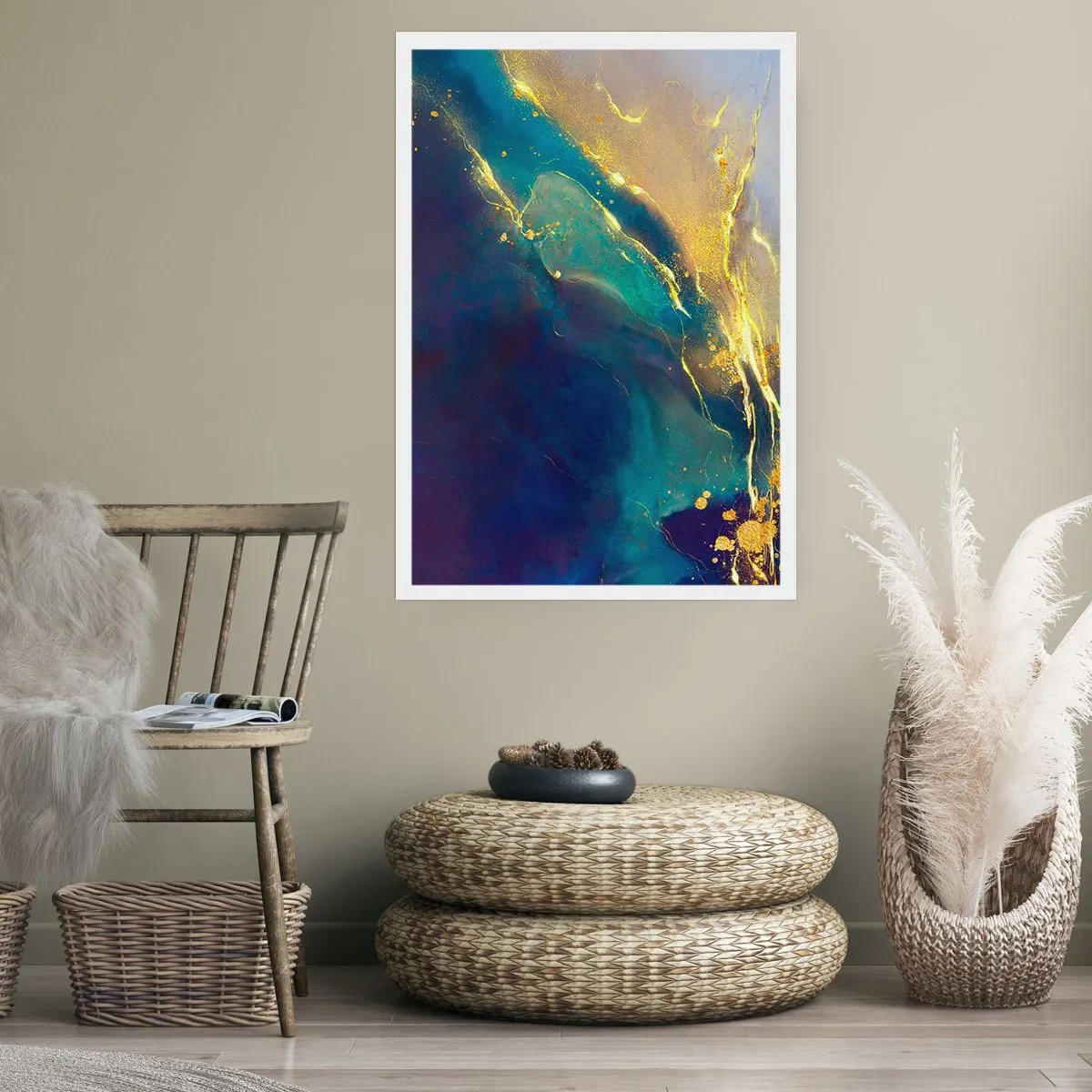 Poster - La palude dorata - 40x50 cm