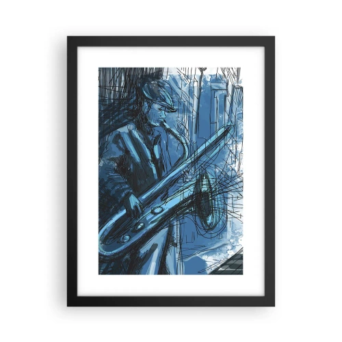 Poster in cornice nera - Rapsodia urbana - 30x40 cm