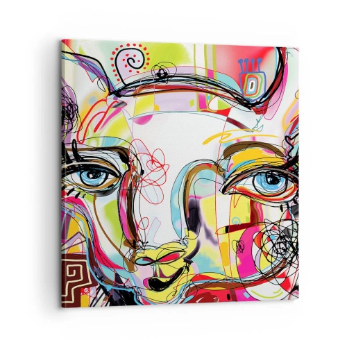Quadro su tela - Stampe su Tela - La ricchezza della natura felina - 60x60 cm