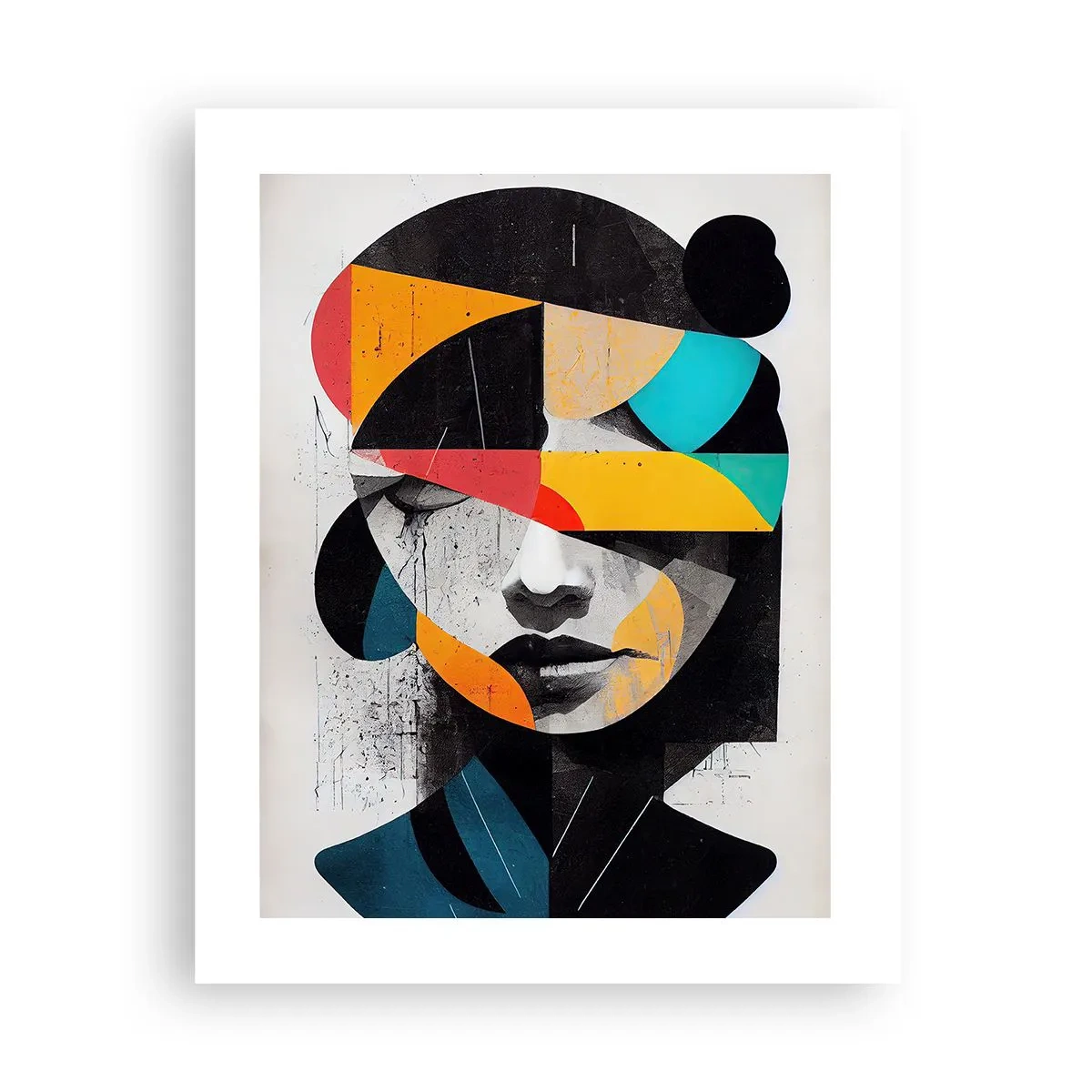 Poster - Ritratto interiore multicolore - 40x50 cm