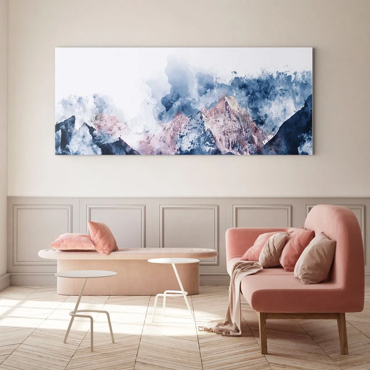 Quadro su vetro - Queste si che sono cime! - 100x40 cm