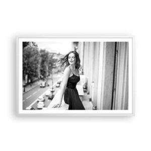 Poster in cornice bianca - Sicuramente parigina - 91x61 cm