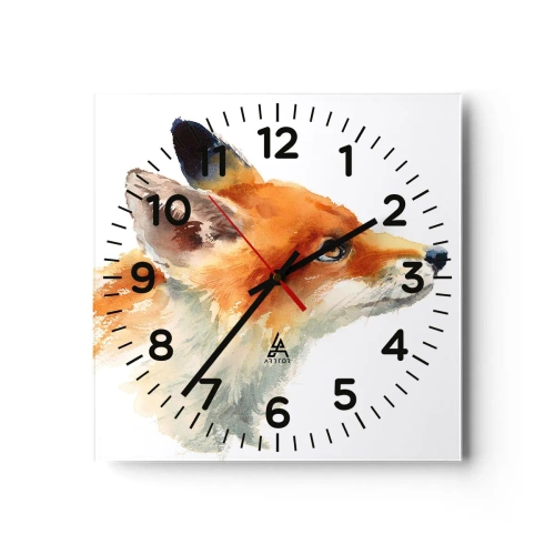 Orologio da parete - Orologio in Vetro - La prudenza non è mai troppa - 30x30 cm