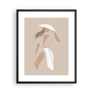 Poster in cornice nera - La moda è un gioco - 40x50 cm