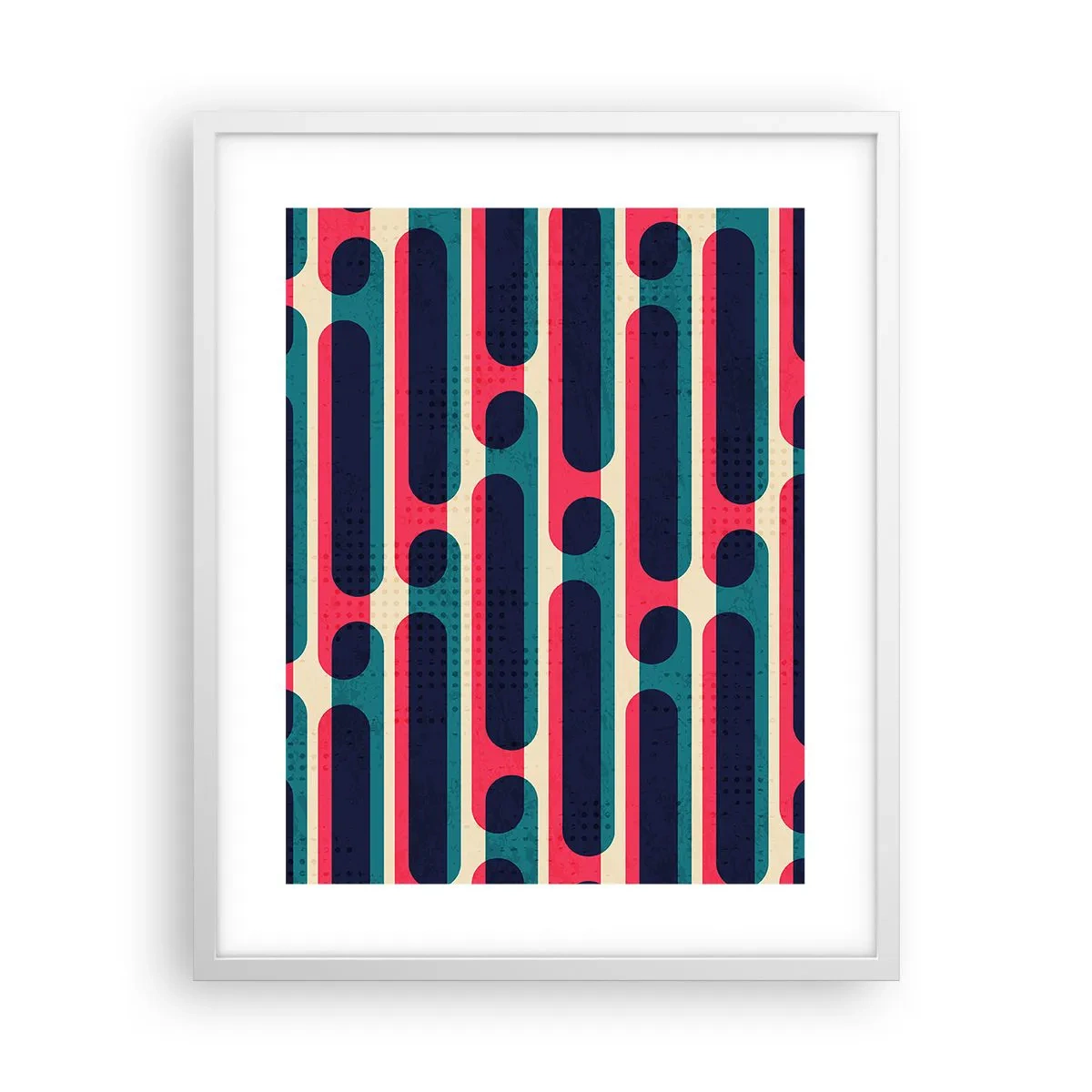 Poster in cornice bianca - Avanti fino in fondo - 40x50 cm