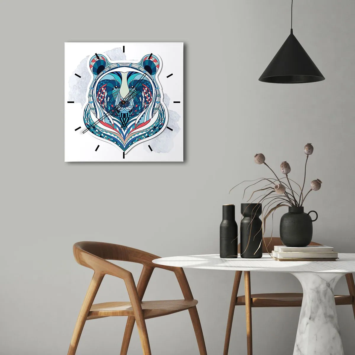 Orologio da parete - Orologio in Vetro - Evviva la Groenlandia! - 40x40 cm