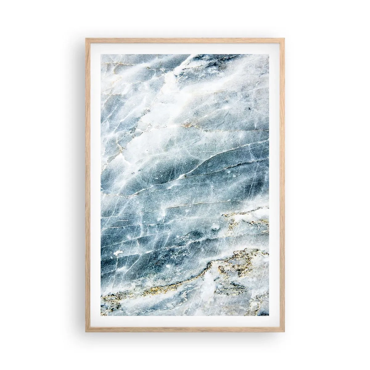 Poster in cornice rovere chiaro - Mondo di ghiaccio - 61x91 cm