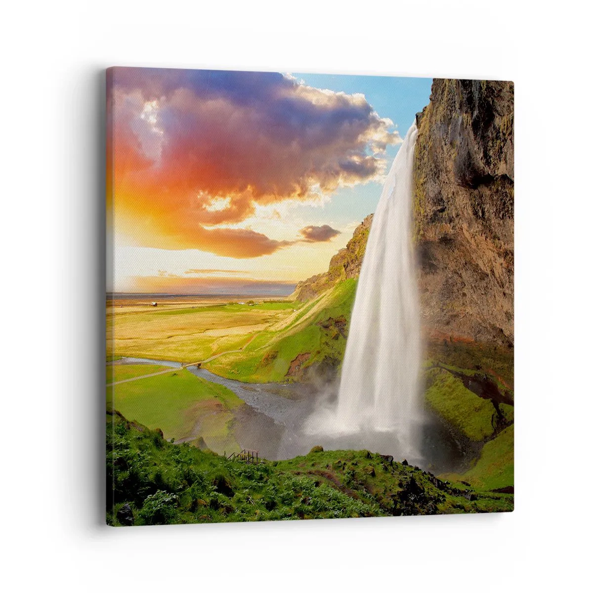 Quadro su tela - Stampe su Tela - Nel mezzo dell'estate islandese - 40x40 cm
