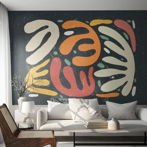 Fotomurale su misura Adesiva Deluxe Sticker - Composizione: adesso ti acchiappo - Boho, Minimalismo, Invecchiato