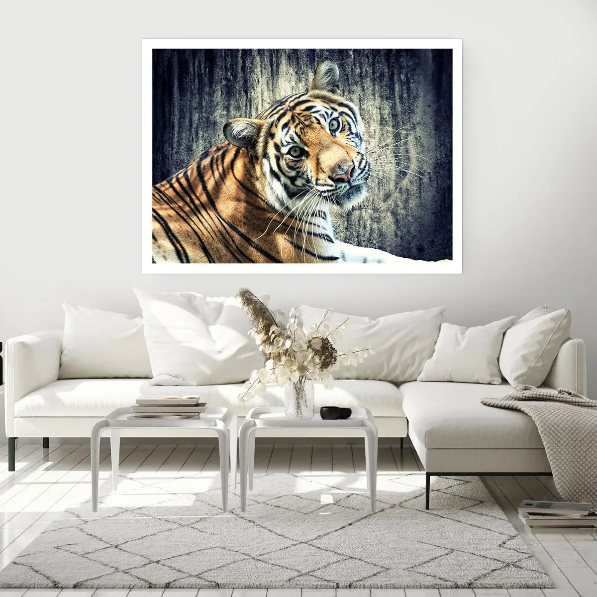 Poster - Ritratto nei flussi di luce - 40x30 cm