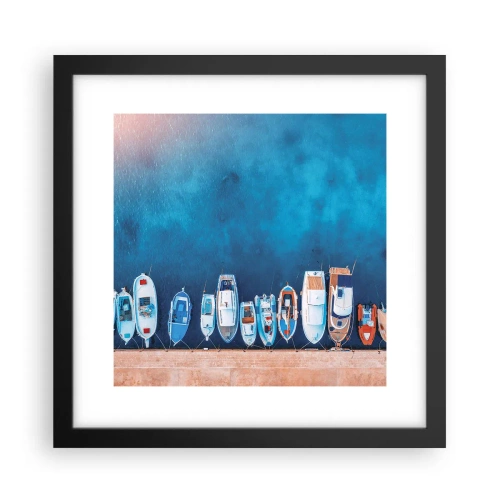 Poster in cornice nera - In una fila - 30x30 cm