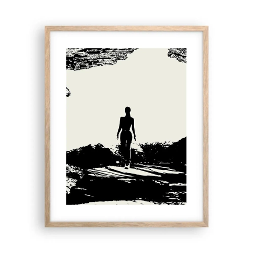 Poster in cornice rovere chiaro - Un nuovo sguardo - 40x50 cm