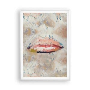 Poster in cornice bianca - Risveglia i sensi - 70x100 cm