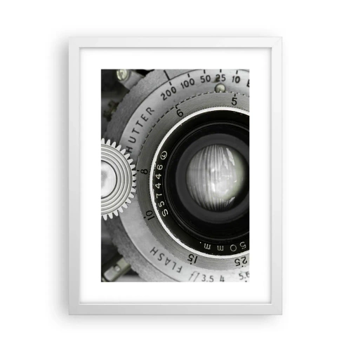 Poster in cornice bianca - Racconto su Hollywood - 30x40 cm