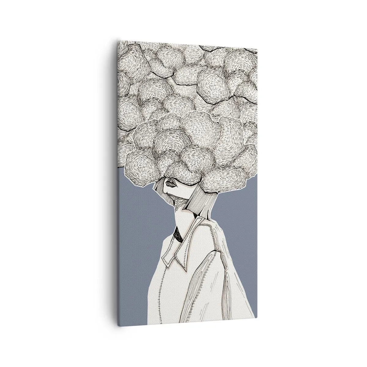 Quadro su tela - Stampe su Tela - Con la testa tra le nuvole - 55x100 cm