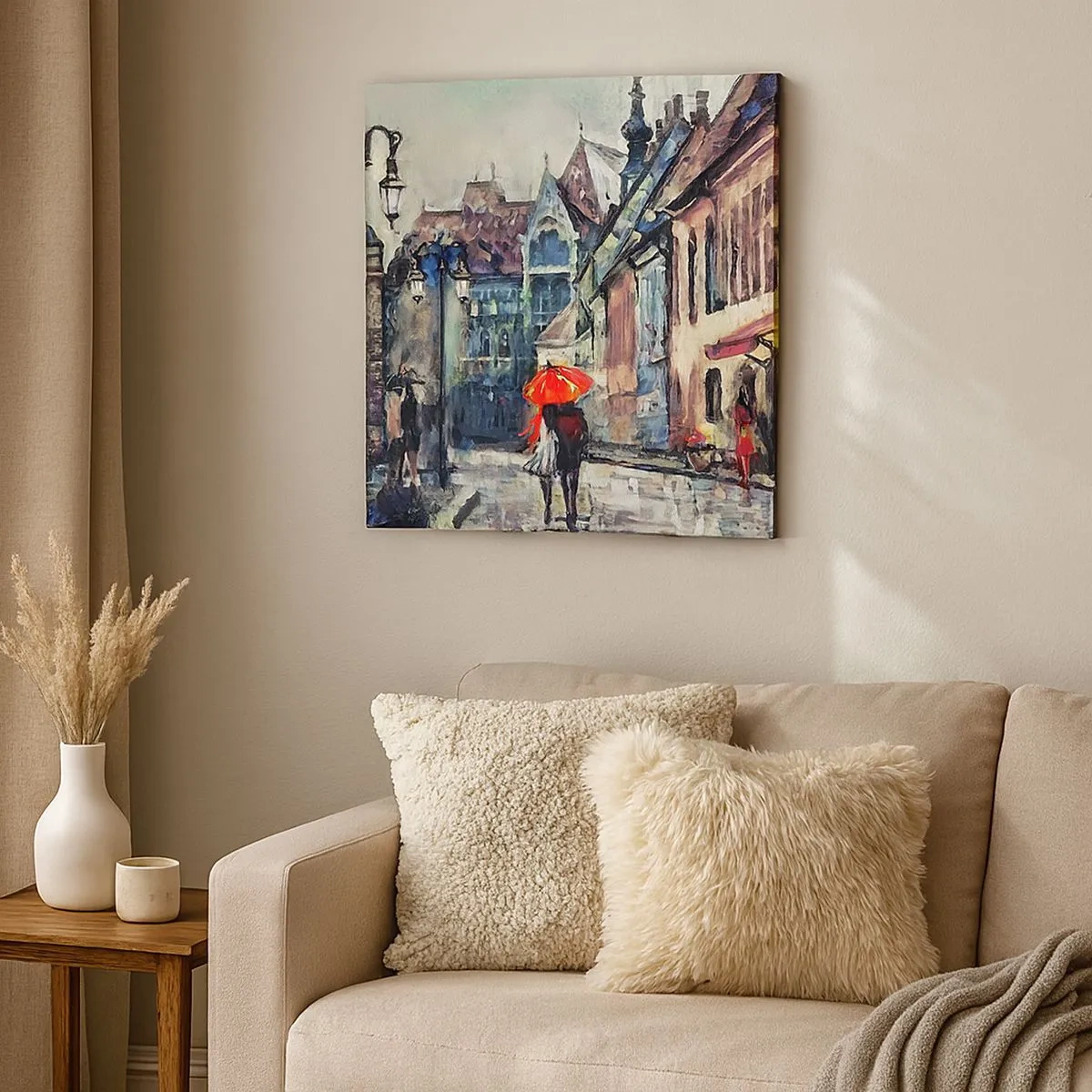 Quadro su tela - Stampe su Tela - Pioggia per due - 30x30 cm