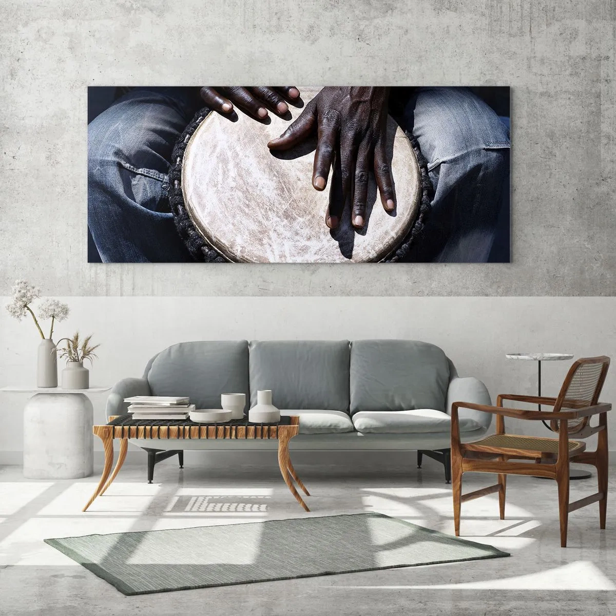 Quadro su vetro - Vivi al tuo ritmo - 100x40 cm