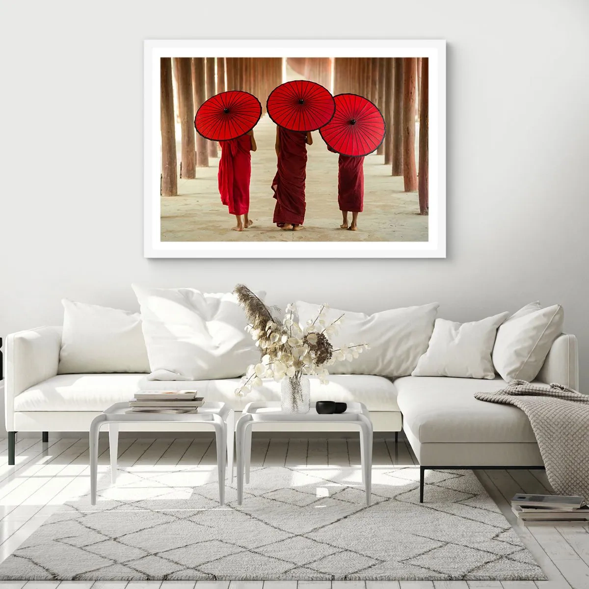 Poster in cornice bianca - In cammino verso la Terra Pura - 100x70 cm