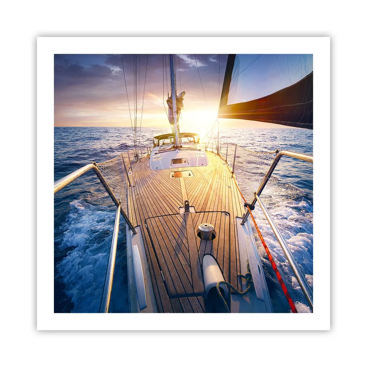 Poster - Correndo sulle onde - 60x60 cm