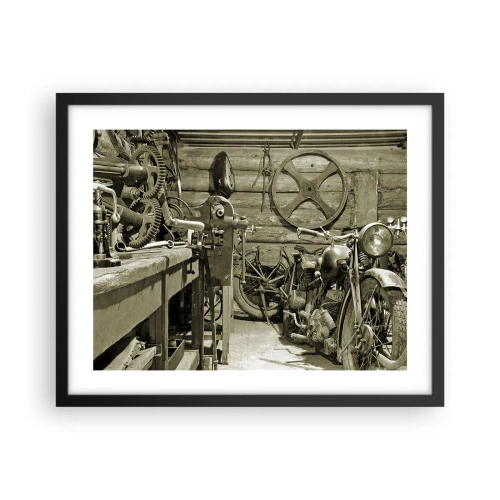 Poster in cornice nera - Nel capanno di zio Alfredo - 50x40 cm