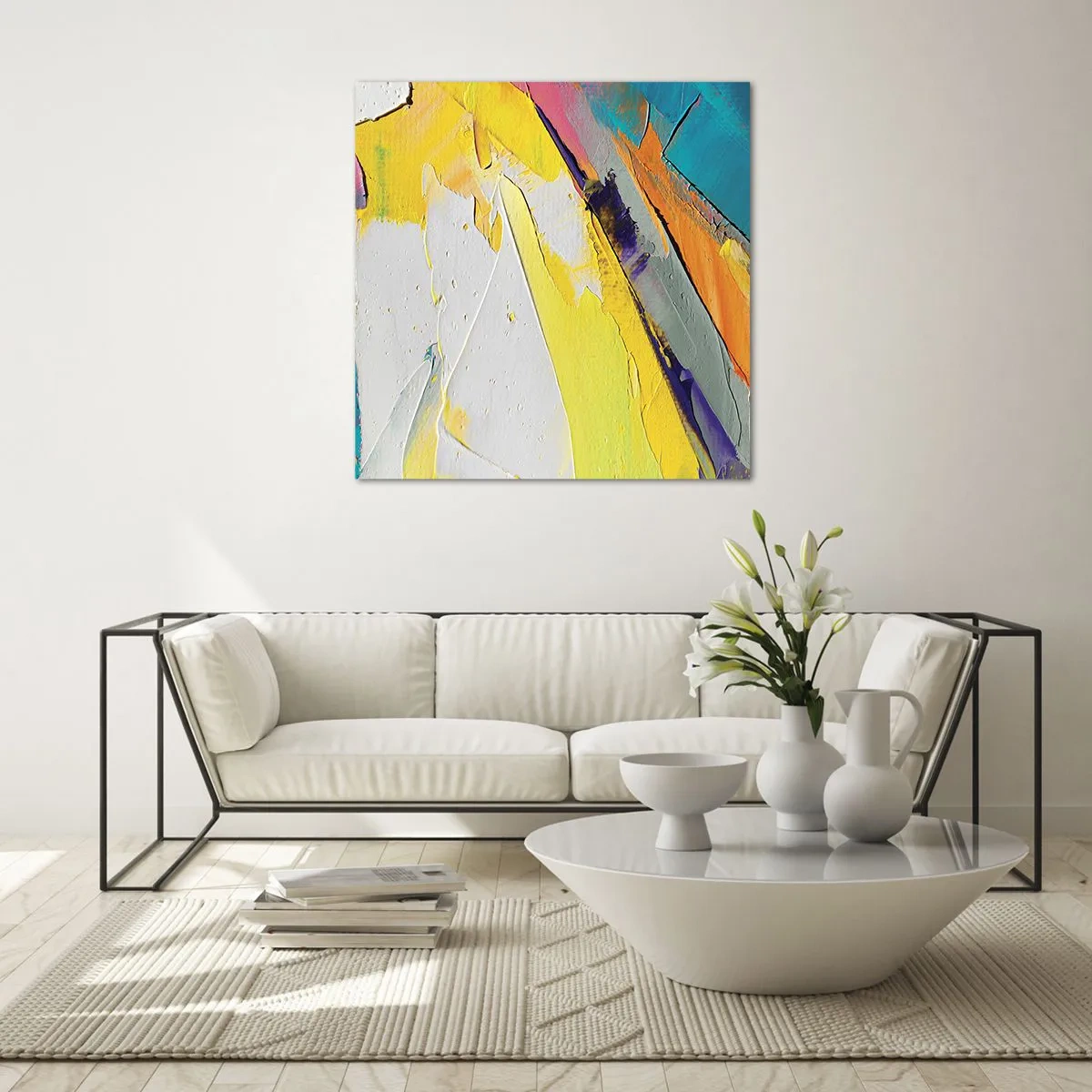 Quadro su vetro - Anatomia della luce - 60x60 cm