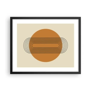 Poster in cornice nera - Piano perfetto - 50x40 cm