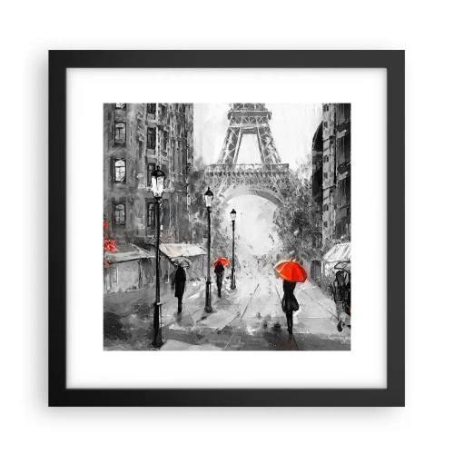 Poster in cornice nera - Tutte le strade portano da lei - 30x30 cm