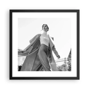 Poster in cornice nera - Vieni con me? - 40x40 cm