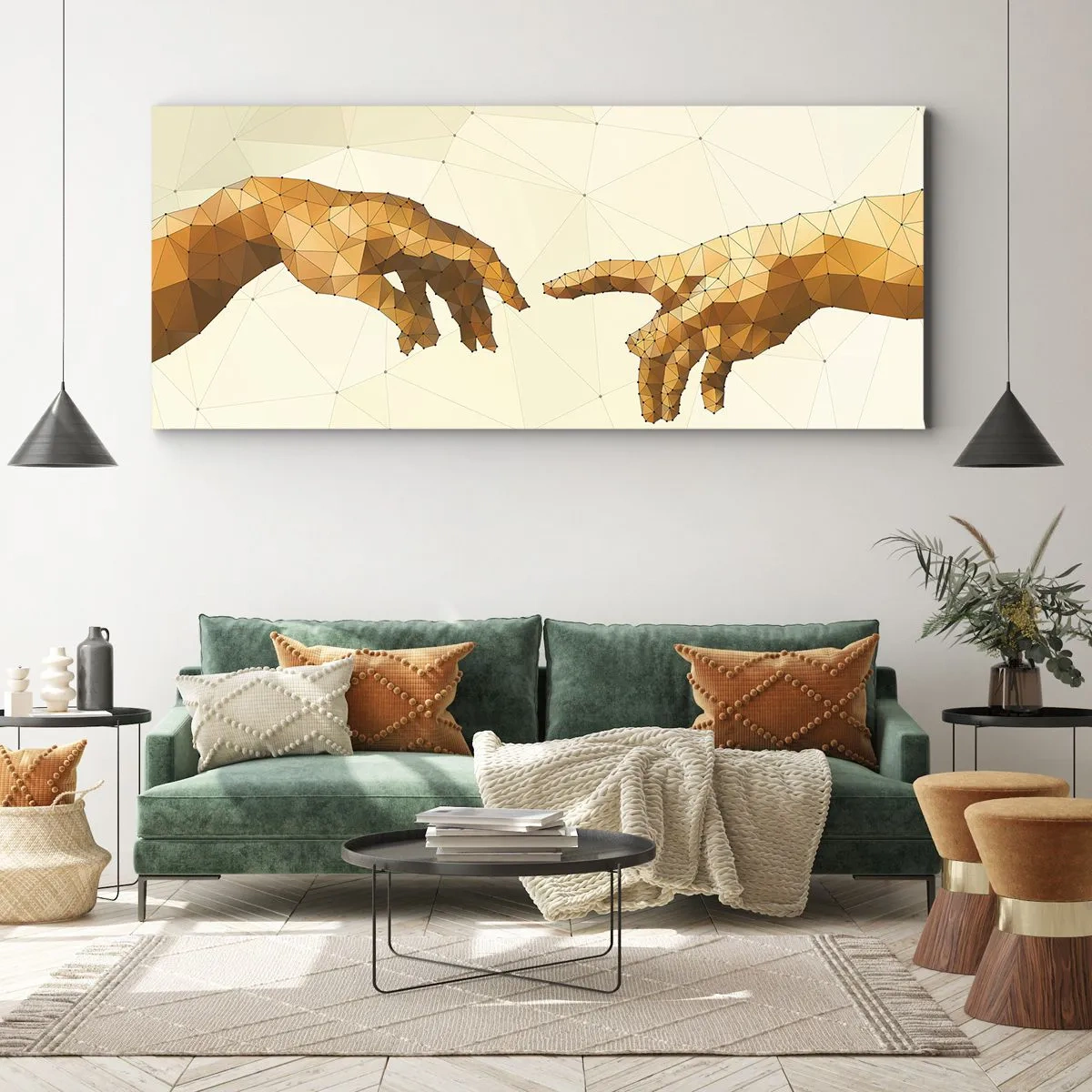 Quadro su tela - Stampe su Tela - Geometria divina - 90x30 cm