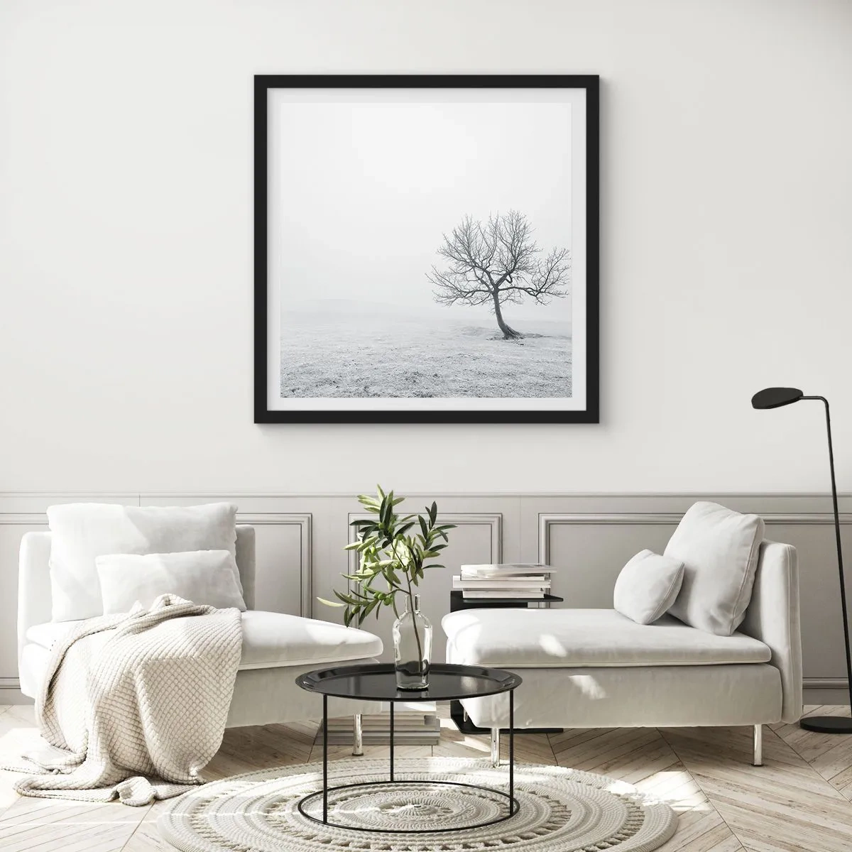 Poster in cornice nera - Contro il nulla - 30x30 cm