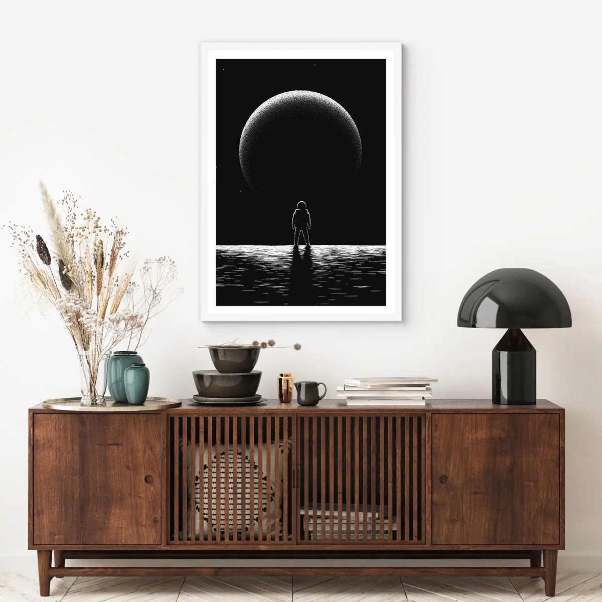 Poster in cornice bianca - Faccia a faccia - 50x70 cm