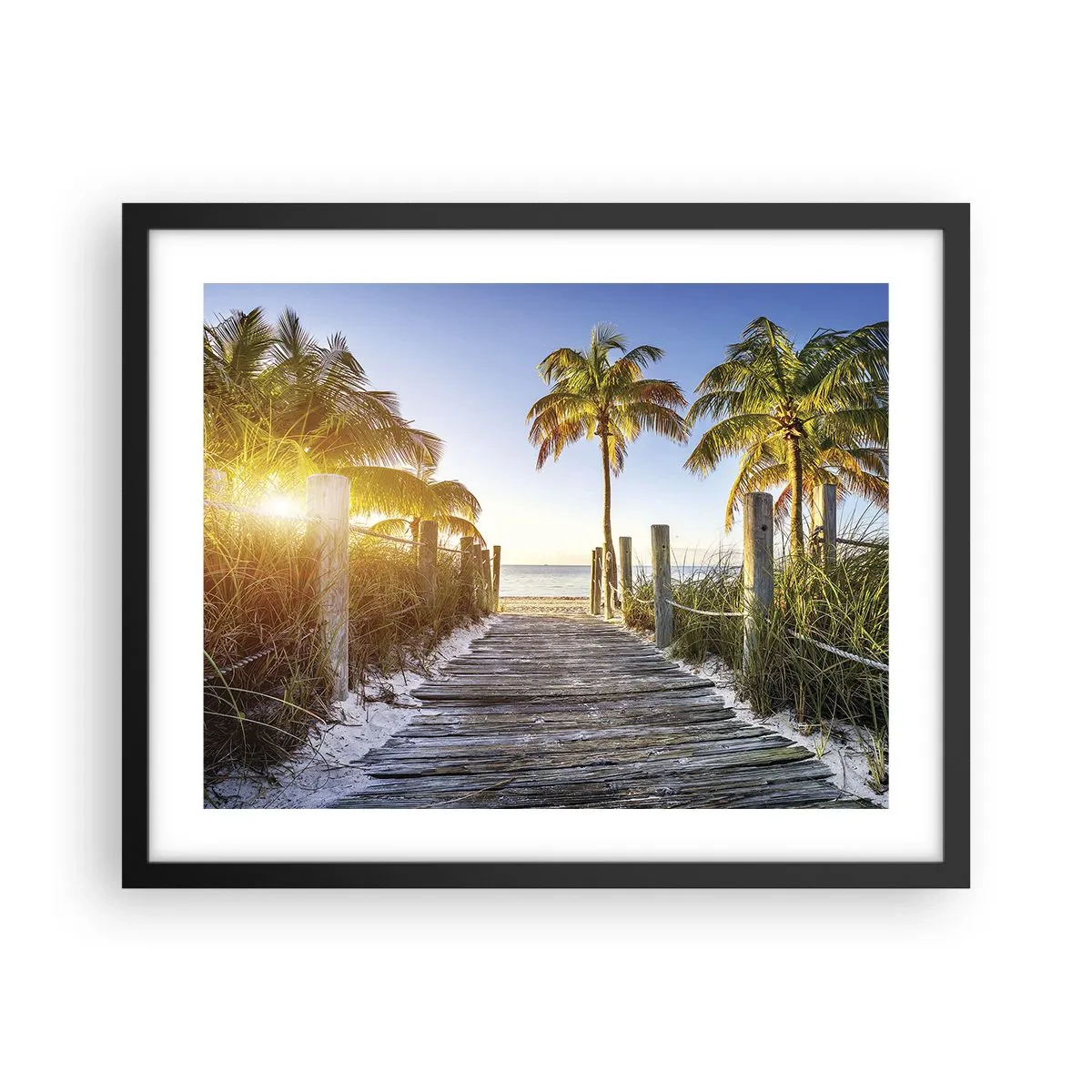 Poster in cornice nera - Dritto in paradiso - 50x40 cm