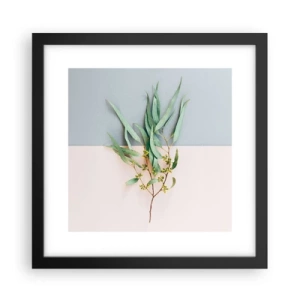 Poster in cornice nera - Delicatezza pastello - 30x30 cm