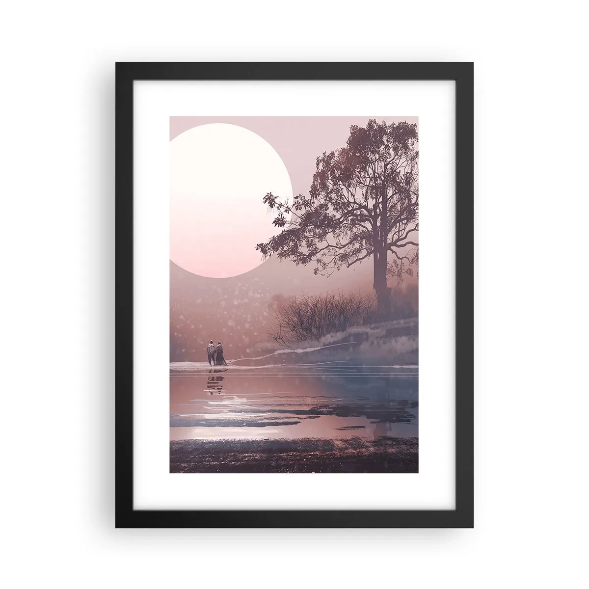 Poster in cornice nera - Meraviglie della notte - 30x40 cm