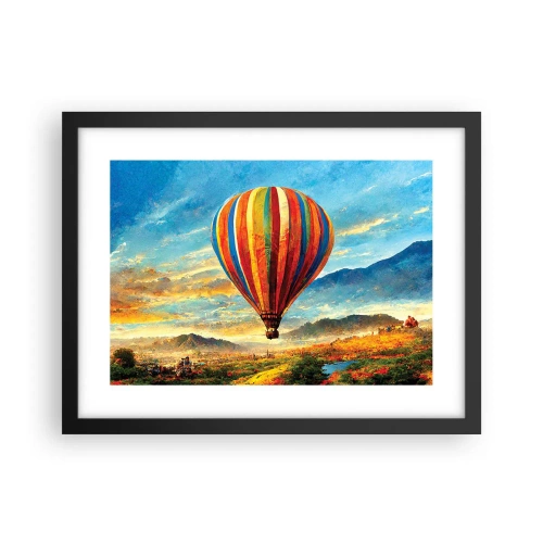 Poster in cornice nera - Nel silenzio si vede meglio - 40x30 cm