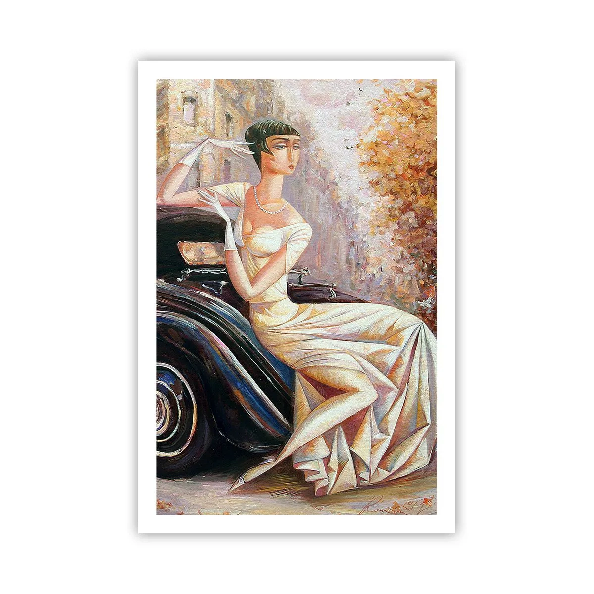 Poster - Eleganza in stile retro - 61x91 cm