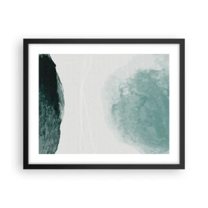 Poster in cornice nera - Incontro con la nebbia - 50x40 cm
