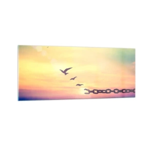 Quadro su vetro - La vittoria della libertà - 100x40 cm