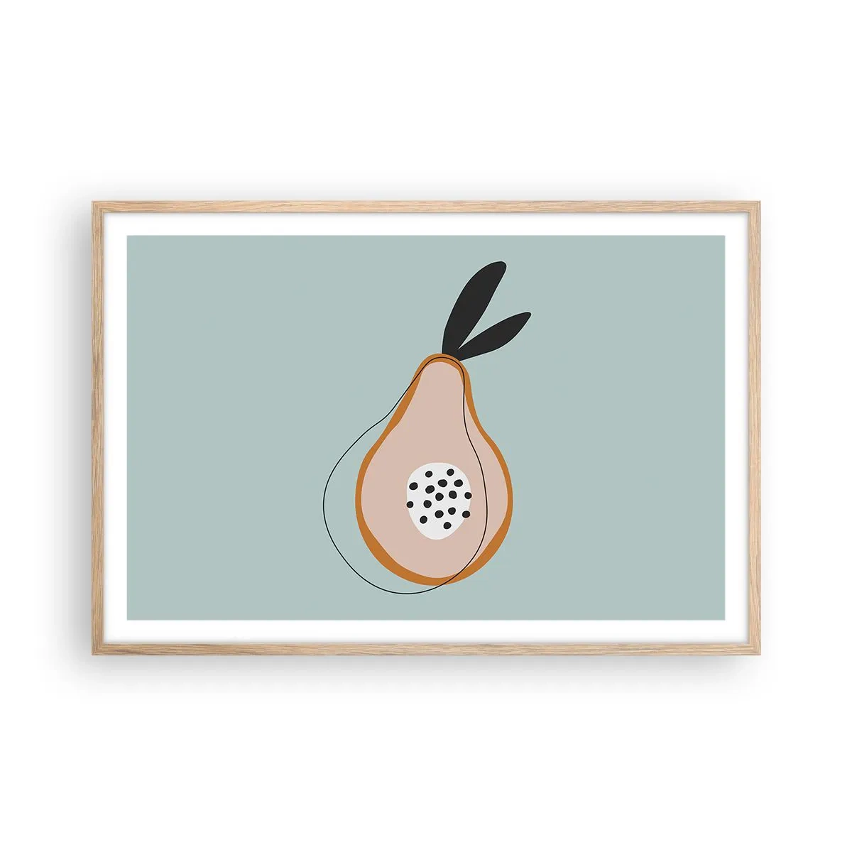 Poster in cornice rovere chiaro - Penetrare la natura delle cose - 91x61 cm