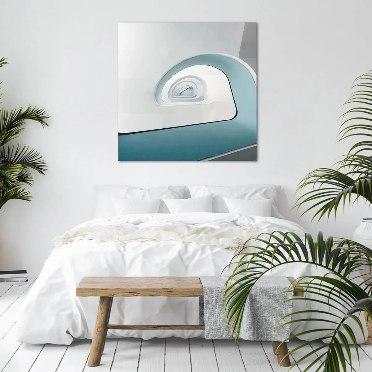 Quadro su tela - Stampe su Tela - Blu fino in fondo - 70x70 cm